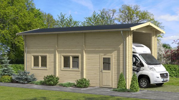 Lesena garaža Caravan-70