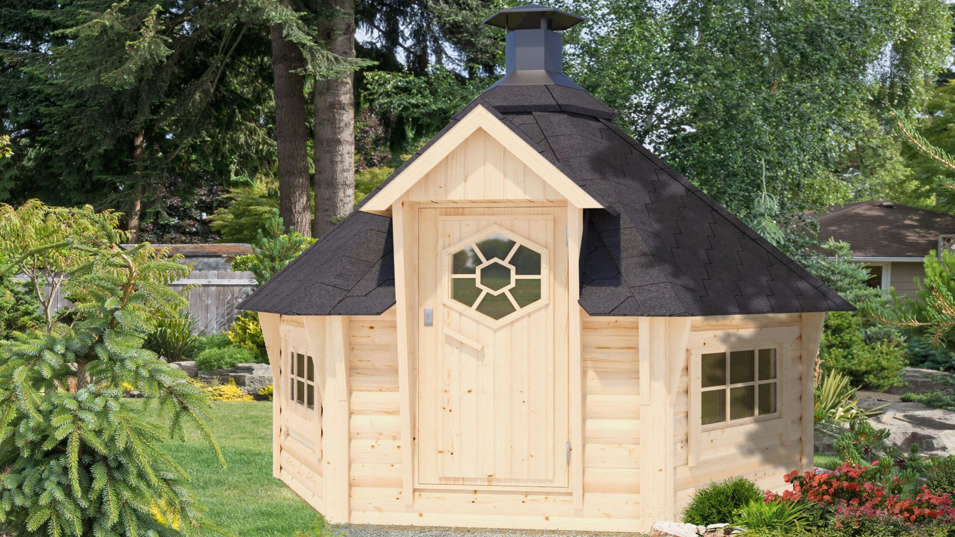 Lesena žar hiška Leo