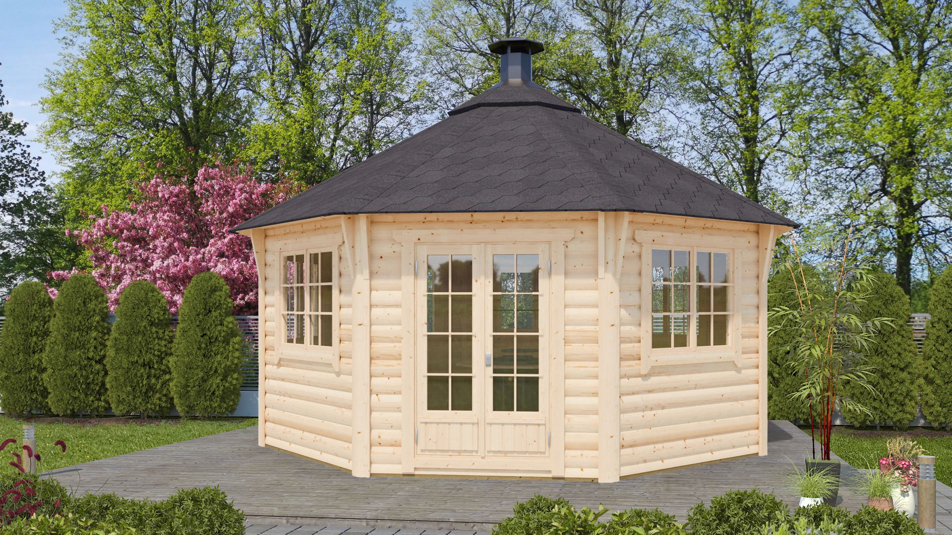 Lesena žar hiša Dana