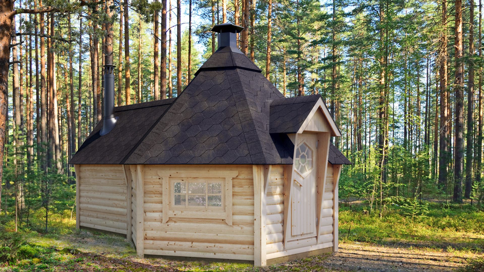 Lesena žar hiša Filip