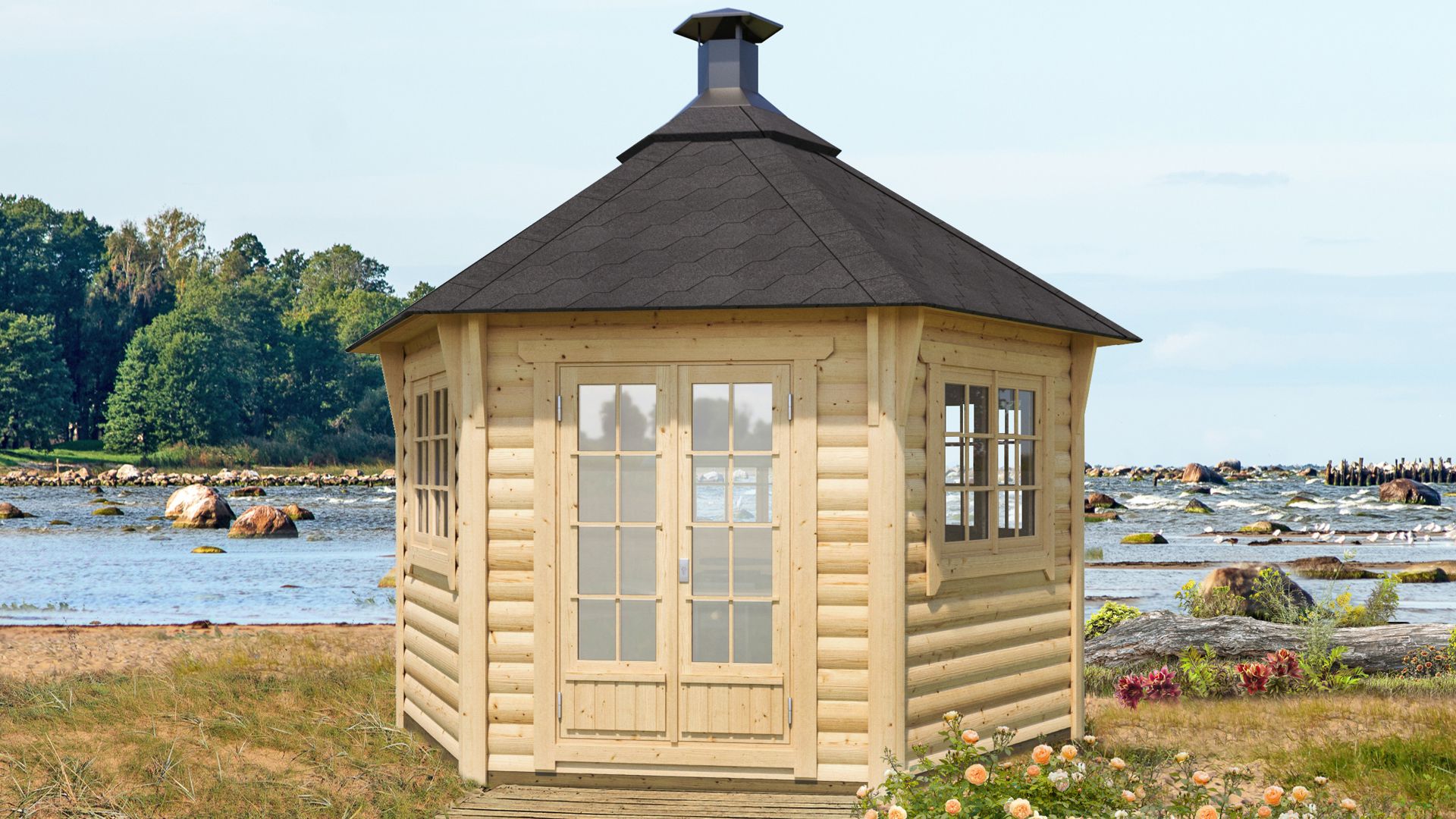 Lesena žar hiša Alba